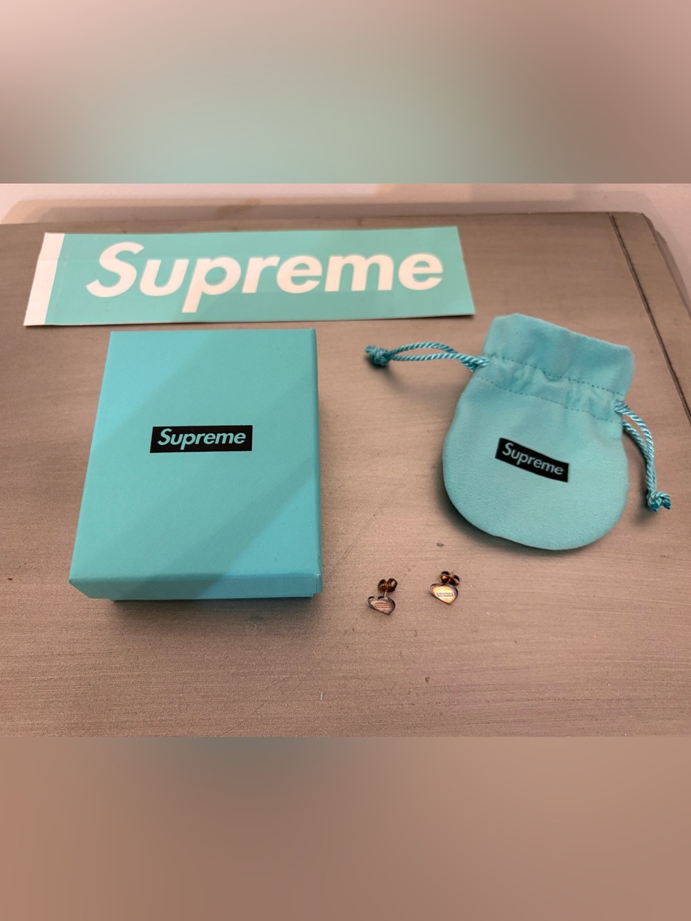 Tiffany & Co. x Supreme Return to Tiffany Stud Earrings in Sterling Silver